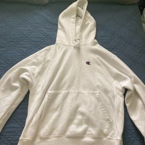 white champion sweatshirt
